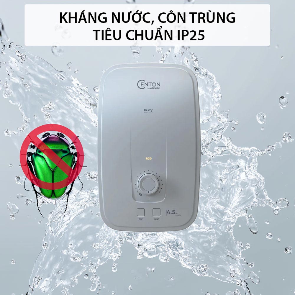 Máy Nước Nóng Trực Tiếp Centon Presto Plus EIWH NP M-N2 4.5kWanh4